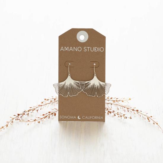  아마노 스튜디오 이어링 은행잎 귀걸이 - AMANO STUDIO