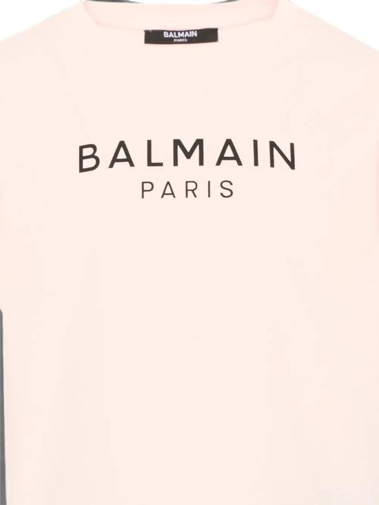 26FW [키즈] 발망 티셔츠 BZ8B61Z3672 508NE Rosa - BALMAIN