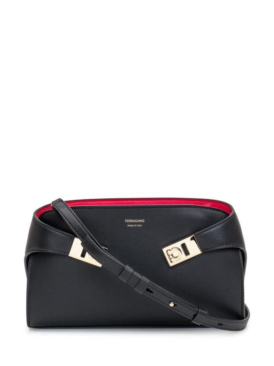 26FW 살바토레 페라가모 클러치/파우치 218964 774628 BLACK FLAME RED DOM - SALVATORE FERRAGAMO