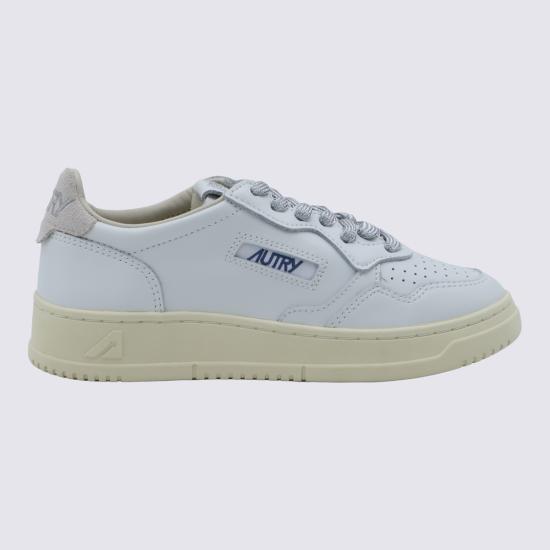 26FW 오트리 메달리스트 로우 레더 스니커즈 AULW SW03 LEAT SWOLL WHT SILVER