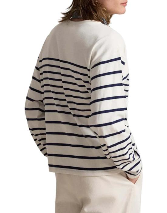 폴로 랄프로렌 스웨터 폴로 랄프 로렌 릴렉스핏 스트라이프 저지 풀오버 - POLO RALPH LAUREN