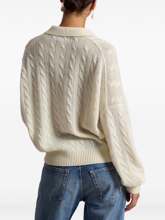 26FW 랄프 로렌 폴로 티셔츠 211B17767007 Authentic cream - RALPH LAUREN