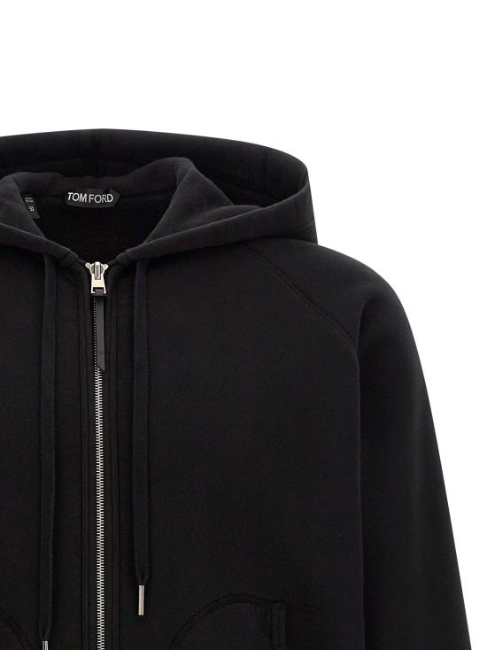 26FW 톰포드 후드 티셔츠 JDL010JMC072NAA Black - TOMFORD