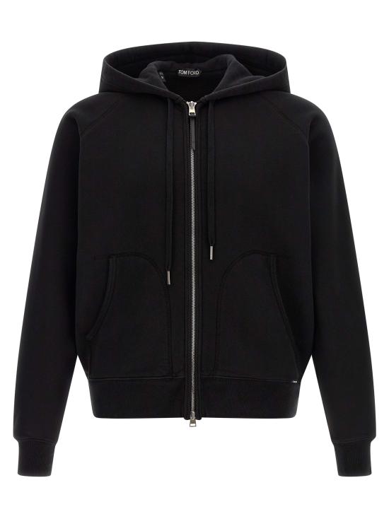 26FW 톰포드 후드 티셔츠 JDL010JMC072NAA Black