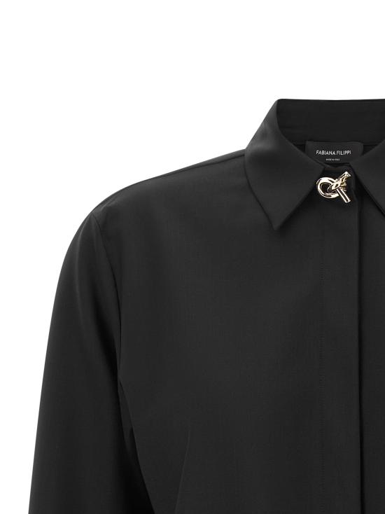 26FW 파비아나 필리피 셔츠 CAD216F312D6205146 Black - FABIANA FILIPPI