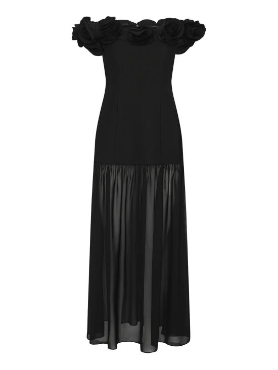 26FW 로테이트 롱 원피스 116994 100 Nero