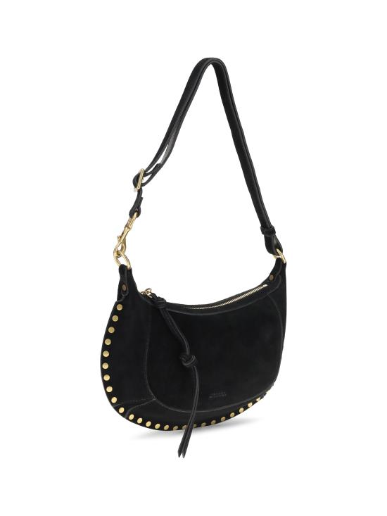 26FW 이자벨마랑 오스칸 문 스웨이드 카프스킨 레더 숄더백 PP0003FAA3C32M 01BK BLACK - ISABEL MARANT