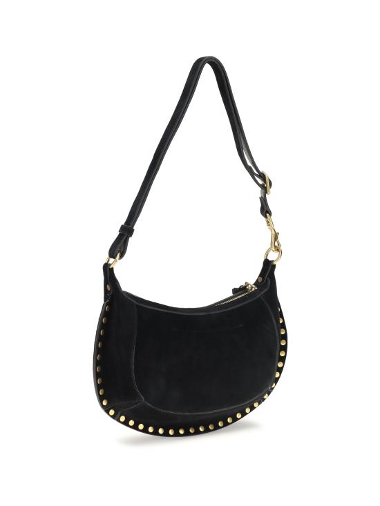 26FW 이자벨마랑 오스칸 문 스웨이드 카프스킨 레더 숄더백 PP0003FAA3C32M 01BK BLACK - ISABEL MARANT