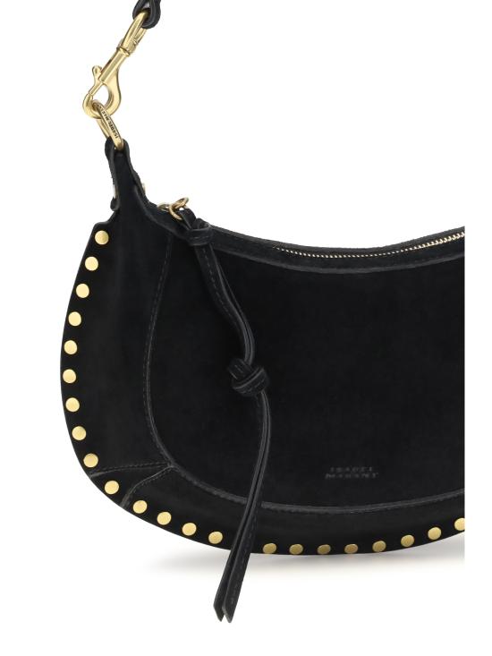 26FW 이자벨마랑 오스칸 문 스웨이드 카프스킨 레더 숄더백 PP0003FAA3C32M 01BK BLACK - ISABEL MARANT