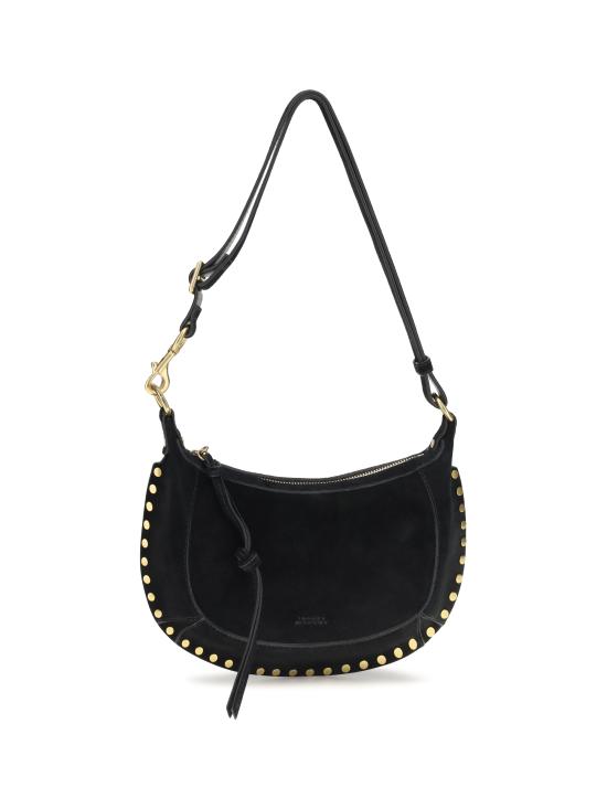 26FW 이자벨마랑 오스칸 문 스웨이드 카프스킨 레더 숄더백 PP0003FAA3C32M 01BK BLACK