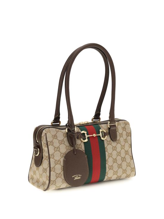 26FW 구찌 보르세토 GG 캔버스 미디엄 보스턴백 866732FAFV9 9653 BEIGE - GUCCI