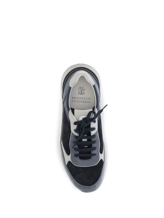 26FW 브루넬로 쿠치넬리 스니커즈 MZUSNEO355 CVV29 BLUE - BRUNELLO CUCINELLI