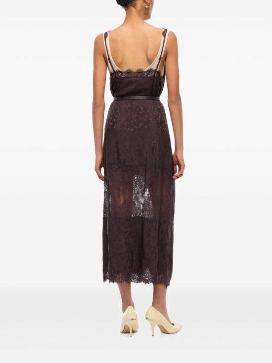 26FW 핑코 미디 원피스 107347 A3FCL72 Brown - PINKO