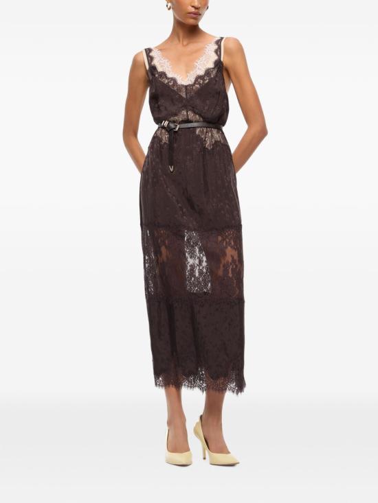 26FW 핑코 미디 원피스 107347 A3FCL72 Brown - PINKO