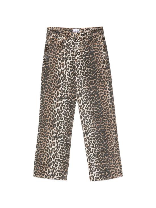 26FW 가니 스트레이트 팬츠 A1190039 859 Leopard