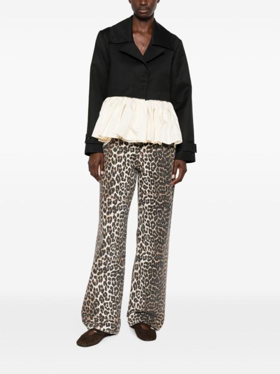 26FW 가니 스트레이트 팬츠 A1190039 859 Leopard - GANNI