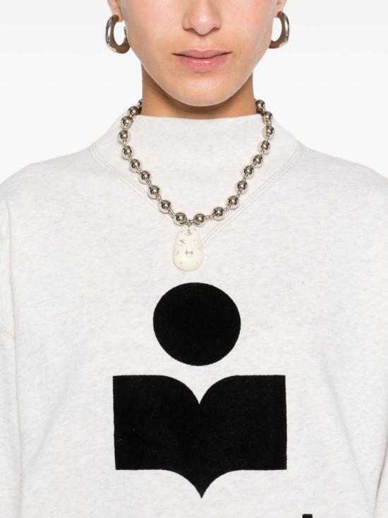 26FW 이자벨마랑에뚜왈 모비 로고 스웨트셔츠 SW0003FA A1M07E23EC - ISABEL MARANT ETOILE