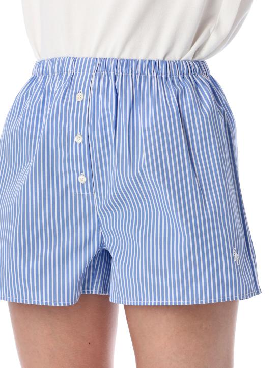 26FW 스포티앤리치 숏팬츠 SH035711302ST02 3896 BLUE STRIPED - SPORTY & RICH