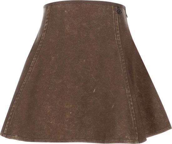26FW 디젤 미디 스커트 3260262 BROWN