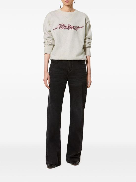 26FW 이자벨마랑에뚜왈 라이즈 스웨트 자수 코튼 플리스 스웨트셔츠 SW0061FA D3M04E23EC - ISABEL MARANT ETOILE