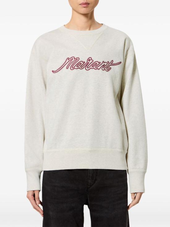 26FW 이자벨마랑에뚜왈 라이즈 스웨트 자수 코튼 플리스 스웨트셔츠 SW0061FA D3M04E23EC - ISABEL MARANT ETOILE