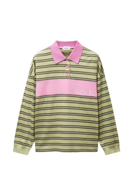 26FW 베르사체 폴로 티셔츠 10259091A18439 6Y500 Verde