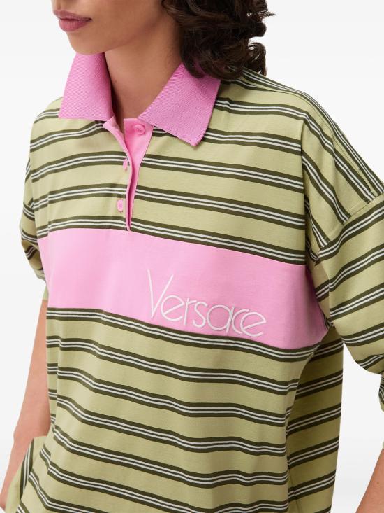 26FW 베르사체 폴로 티셔츠 10259091A18439 6Y500 Verde - VERSACE
