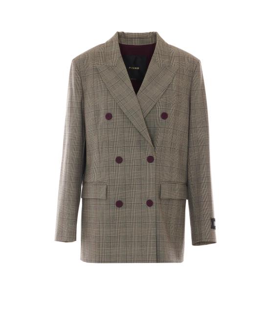 26FW 핑코 자켓 105617 A3FFCYZ Beige bordeaux nero