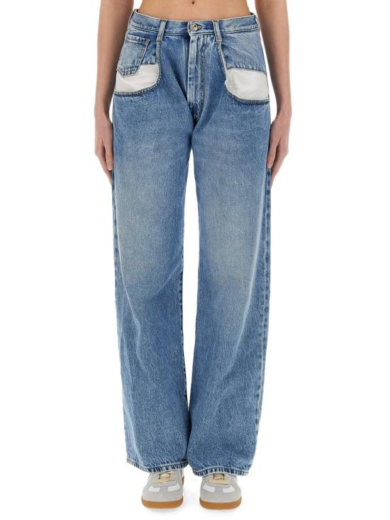 26SS 마르지엘라 컨트래스티드 포켓 스트레이트 진 S51LA0052 S30513470 DENIM - MAISON MARGIELA