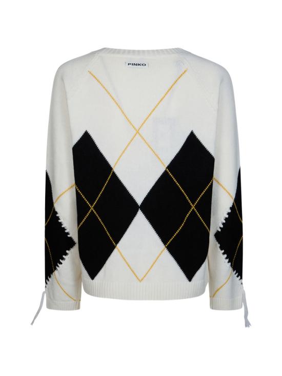 26FW 핑코 스웨터 107377 A3JEDZ0 Cream black - PINKO