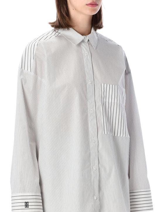 26SS 바이말렌비거 반팔 티셔츠 103165 Q09 STRIPES BLACK WHITE - BY MALENE BIRGER