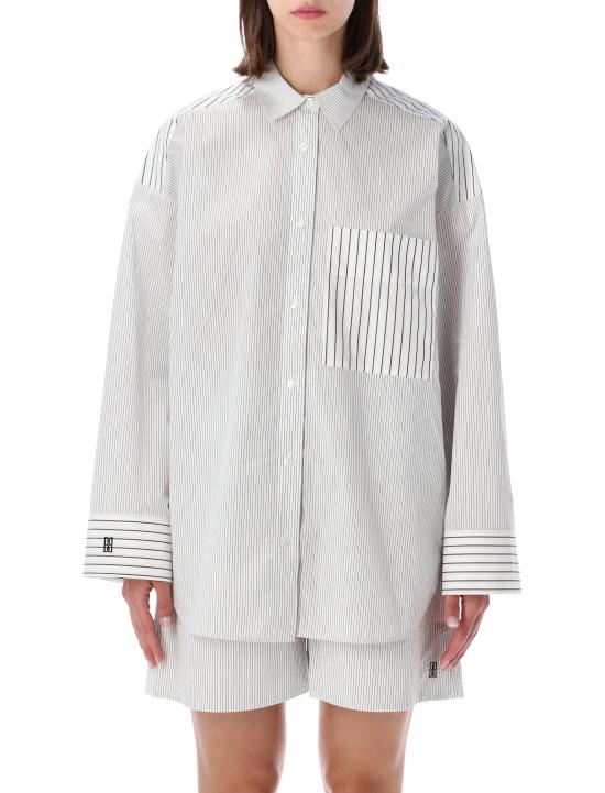 26SS 바이말렌비거 반팔 티셔츠 103165 Q09 STRIPES BLACK WHITE