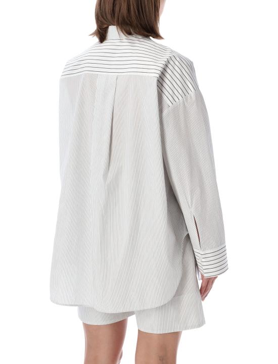 26SS 바이말렌비거 반팔 티셔츠 103165 Q09 STRIPES BLACK WHITE - BY MALENE BIRGER