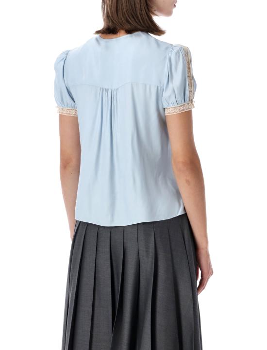26FW 셀프 포트레이트 반팔 티셔츠 PF26017TBL LIGHT BLUE - SELF PORTRAIT