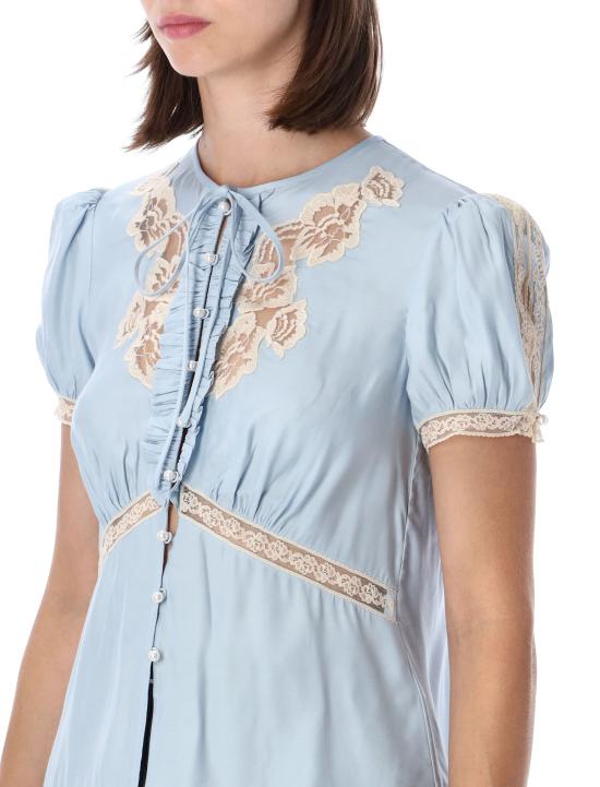 26FW 셀프 포트레이트 반팔 티셔츠 PF26017TBL LIGHT BLUE - SELF PORTRAIT
