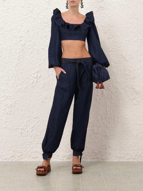 26FW 짐머만 블라우스 7193TSS261 INK Blu - ZIMMERMANN