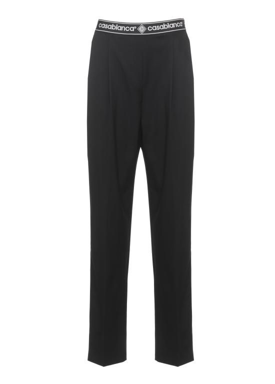 26FW 카사블랑카 스트레이트 팬츠 WPF26TR44802 WOOL Black