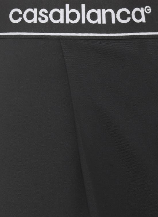 26FW 카사블랑카 스트레이트 팬츠 WPF26TR44802 WOOL Black - CASABLANCA