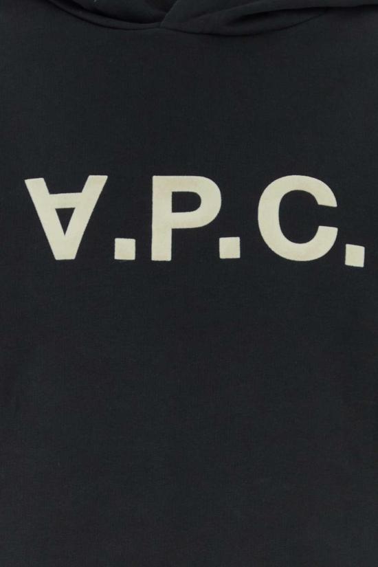  아페쎄 스웨터 A.P.C. 스트레치 코튼 스웨트셔츠 포누아르크루 - A.P.C.