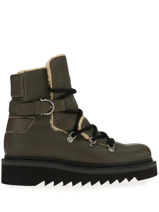  살바토레 페라가모 부츠 페라가모 레이스업 하이킹  브라운 - SALVATORE FERRAGAMO