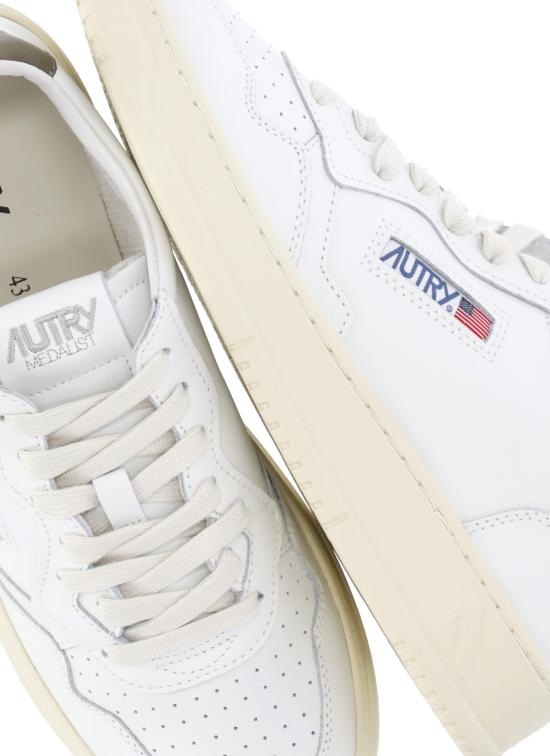 26FW 오트리 메달리스트 로우 스니커즈 AULM LL28WHT CHOCO White - AUTRY