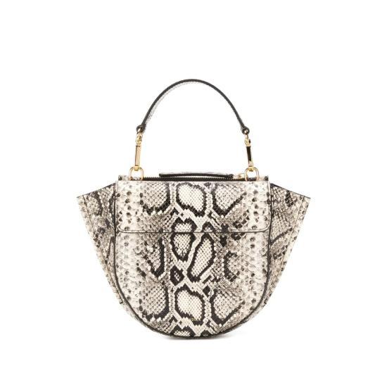26FW 반들러 토트백 HORTENSIA BAG MINI ISPYT BLACK WHITE - WANDLER
