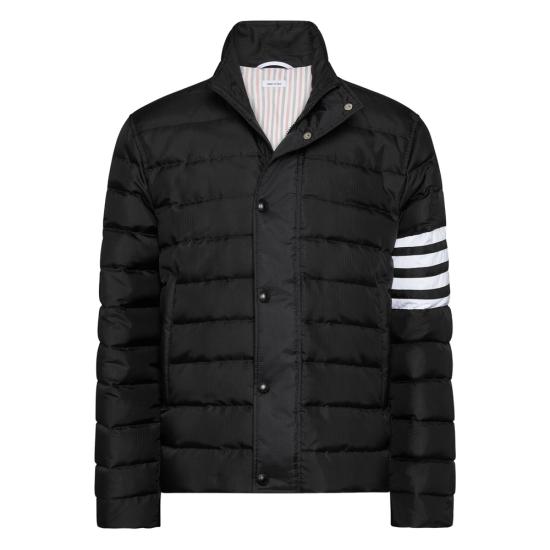 26FW 톰브라운 샤이니 립스탑 라이트웨이트 다운 필 4바 재킷 MJD136X F1095 001 BLACK
