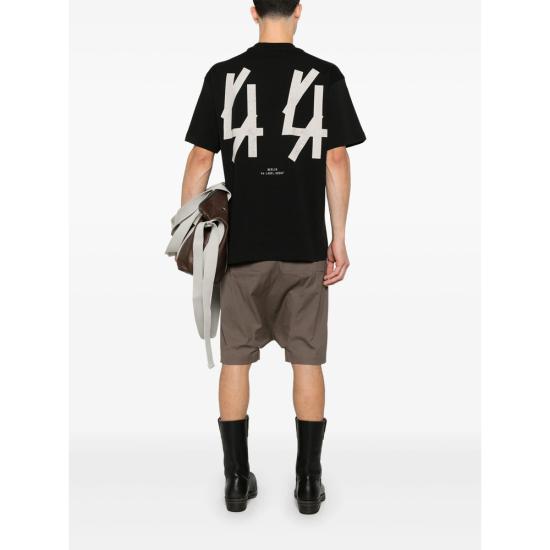 26FW 44레이블 반팔 티셔츠 B0030556 FA528 P574 BLACK - 44 LABEL