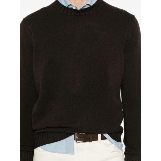 26FW 마가찌노 리캄비 스웨터 80 GIROCOLLO 22760 BROWN - MAGAZZINO RICAMBI