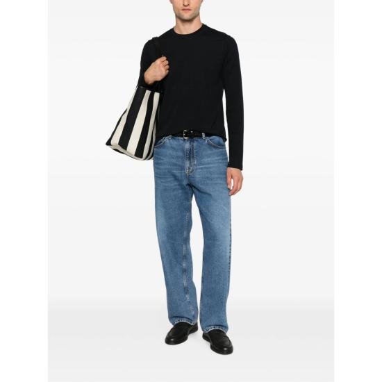 26FW 마가찌노 리캄비 긴팔 티셔츠 02 OSSIGENO 10SC BLACK - MAGAZZINO RICAMBI