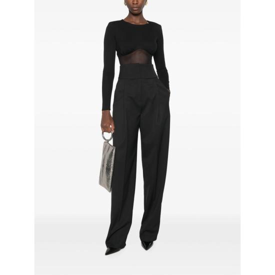 26FW 엘리자베타프랜치 스트레이트 팬츠 PA17966E2 110 BLACK - ELISABETTA FRANCHI