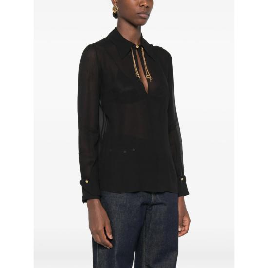 26FW 엘리자베타프랜치 블라우스 CA19466E2 110 BLACK - ELISABETTA FRANCHI