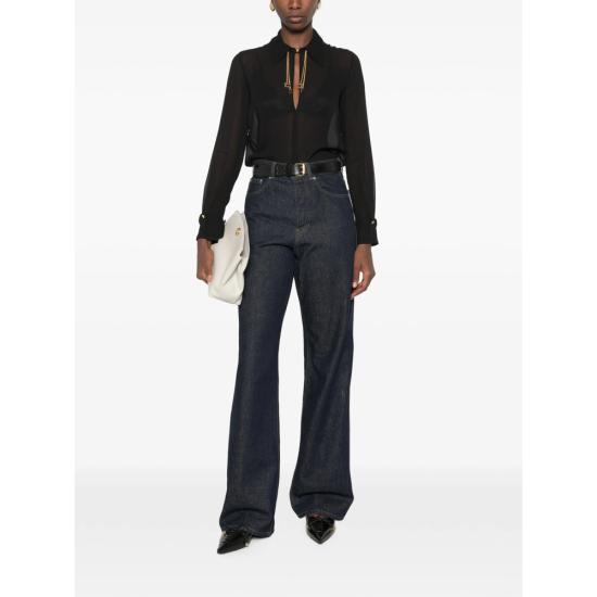 26FW 엘리자베타프랜치 블라우스 CA19466E2 110 BLACK - ELISABETTA FRANCHI
