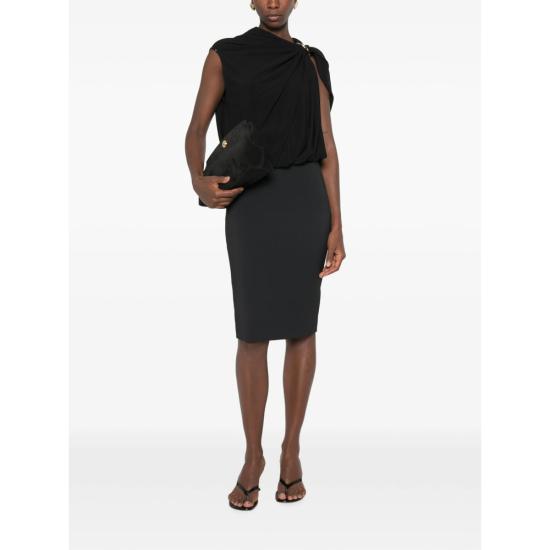 26FW 엘리자베타프랜치 숏 스커트 GO22366E2 110 BLACK - ELISABETTA FRANCHI